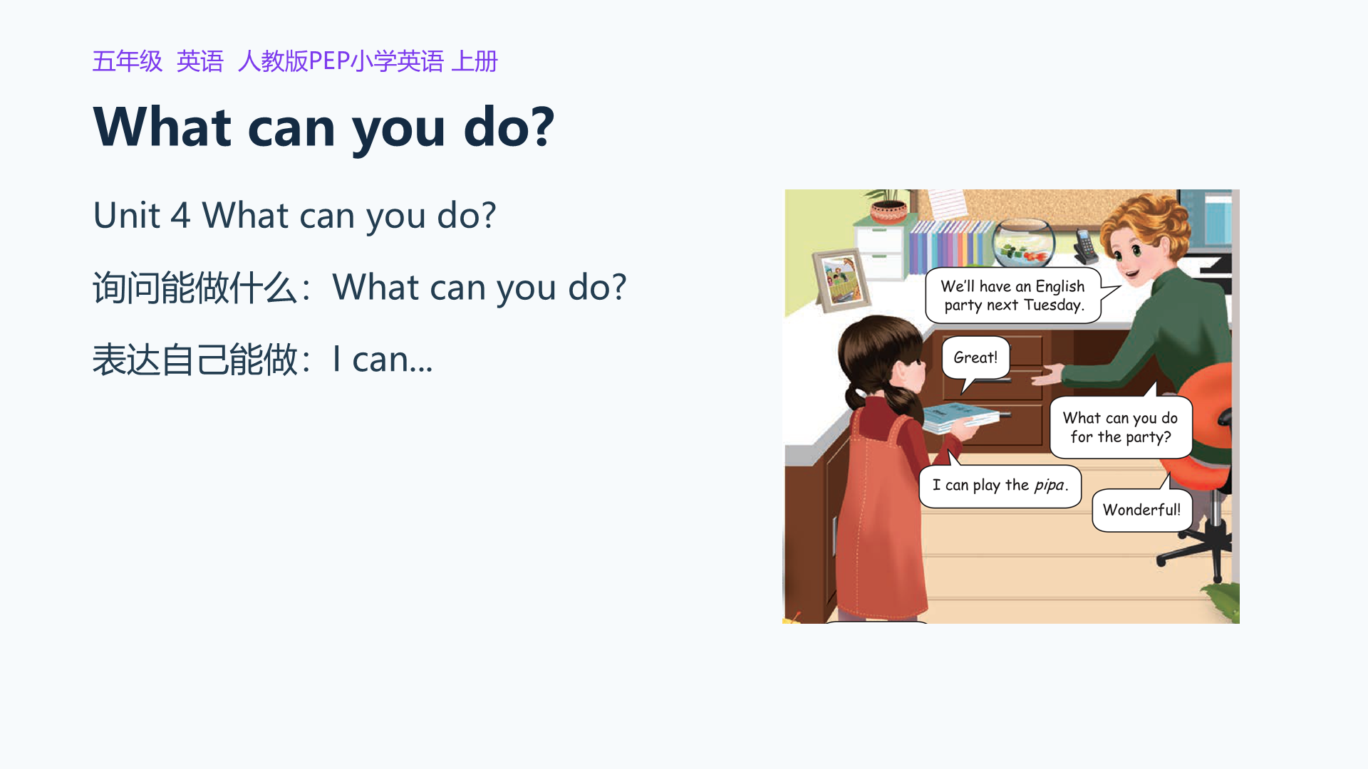 What can you do?课件封面