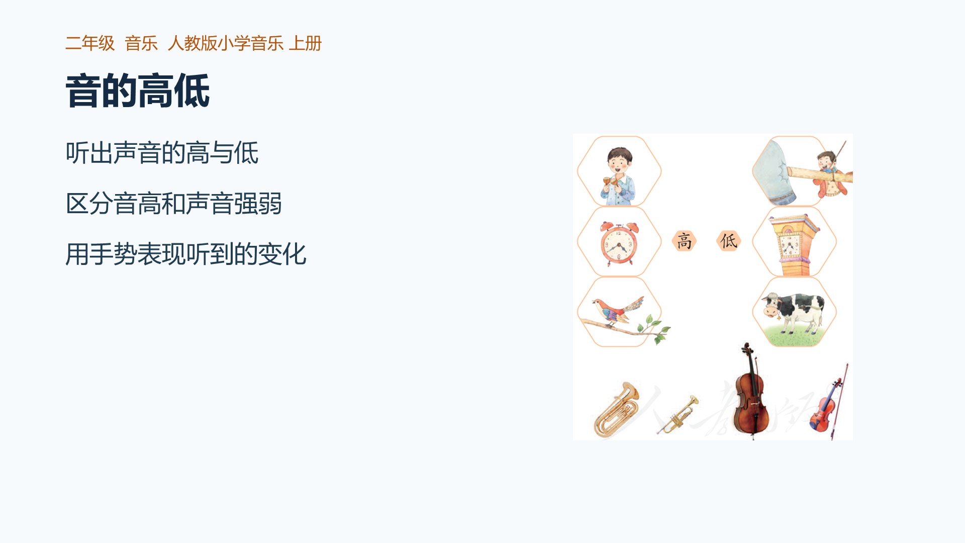 知识音的高低课件封面